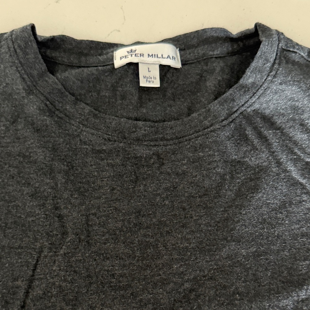 Peter Millar Charcoal Short Sleeve Tee